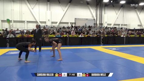 BARBARA WELLE vs CAROLINA VALLEJO 2024 World IBJJF Jiu-Jitsu No-Gi Championship