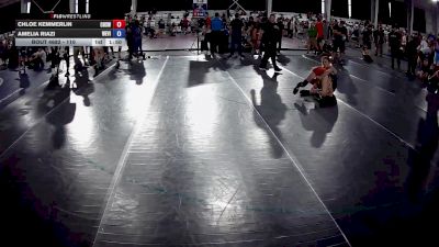 110 lbs Cons. Round 3 - Chloe Kemmerlin, Clarksville High School Wrestling vs Amelia Riazi, West Virginia