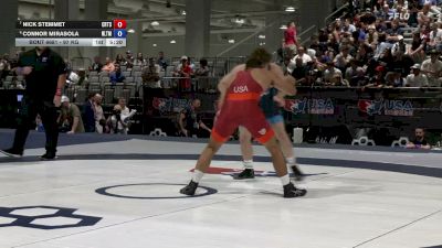 97 kg Cons. Sub-semis - Nick Stemmet, California Regional Training Center (CA RTC) vs Connor Mirasola, NLWC/TMWC
