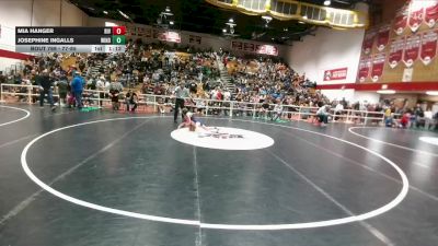77-85 lbs Semifinal - Mia Hanger, Riverton Middle School vs Josephine Ingalls, Wind River Middle School