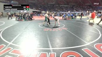 6A Boys 126 lbs Cons. Round 4 - Zane Hill, Grants Pass Boys vs Joshua Sprague, Tigard Boys