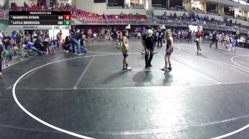 76-83 lbs Round 4 - Madisyn Steuk, Dorchester vs Layla Mendoza, Gering Wrestling Club