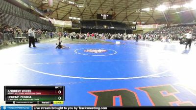 59 lbs Champ. Round 3 - Andrew White, Bethel AllStars Wrestling Club vs Legend Zuniga, Toppenish USA Wrestling Club