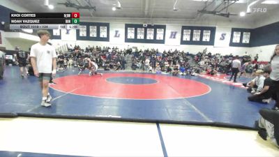 134 lbs Champ. Round 1 - Noah Vazquez, Bonita vs Khoi Cortes, RBWC (Rancho Bernardo Wrestlin