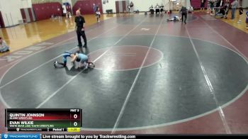 58 lbs Round 1 - Quintin Johnson, Blaine Wrestling vs Evan Wilkie, White Bear Lake Youth Wrestling