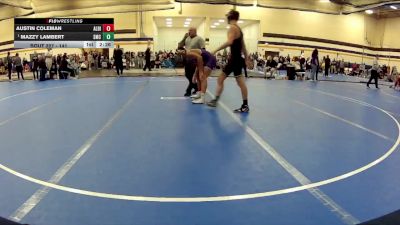 141 lbs Semifinal - Mazzy Lambert, Southwestern Michigan College vs Austin Coleman, Albion College