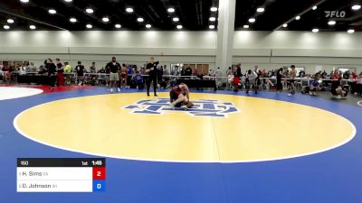 150 lbs C-8 #2 - Hogan Sims, Georgia vs Devin Johnson, Wisconsin