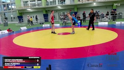 52kg Quarterfinal - Ostap Dziumenko, Newfoundland & Labrador WC vs Evan Murenko, Independent WC