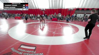 145 lbs 1st Place Match - Scarlett Yeager, Wichita Training Center vs Tyanna Jackson, Toss Em Up Wrestling Academy