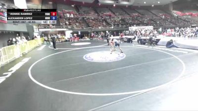 65 kg Champ. Round 2 - Ronnie Ramirez, Pounders WC vs Alexander Lopez, Mount Diablo High School Wrestling