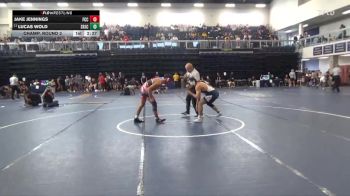 141 lbs Champ. Round 2 - Lucas Wold, Santa Rosa Junior College vs Jake Jennings, Fresno City College