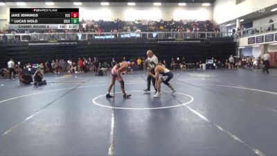 141 lbs Champ. Round 2 - Lucas Wold, Santa Rosa Junior College vs Jake Jennings, Fresno City College