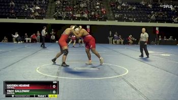 285 lbs Cons. Round 3 - Hayden Hearne, Central vs Troy Galloway, Simpson