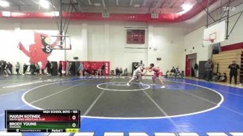 165 lbs Quarterfinal - Maxum Kotinek, South Bend Wrestling Club vs Brody Young, Wawasee