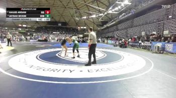 Girls 3A 155 lbs Champ. Round 2 - Hailee Argaw, Ridgeline (Girls) vs Jaydan McKim, Hermiston (Girls)