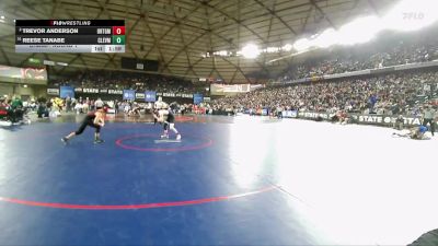 Boys 2A 126 lbs Champ. Round 1 - Reese Tanabe, Cleveland vs Trevor Anderson, Orting