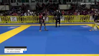 JOSHUA ANTHONY CISNEROS vs FERNANDO DE JESUS SOARES 2021 Pan IBJJF Jiu-Jitsu No-Gi Championship