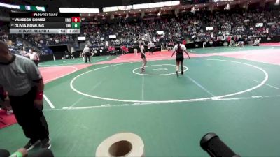 128 lbs Champ. Round 1 - Olivia Bowling, Unattached vs Vanessa Gomez, HMS1