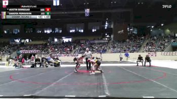 132 lbs Champ. Round 2 - Dakota Ferguson, Johnson Central vs Austin Brinegar, Harrison County