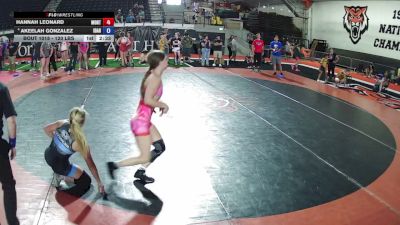 120 lbs Champ. Rd Of 16 - Hannah Leonard, Montana vs Akeelah Gonzalez, Idaho