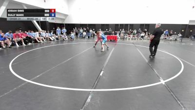 138 lbs Josiah Sims, Ohio Gray vs Sully Marx, Minnesota Red