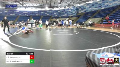 100 lbs Rr Rnd 2 - Damien Yeoman, Sebolt Wrestling Academy vs Ace Schweitzer, MWC Wrestling Academy, NE