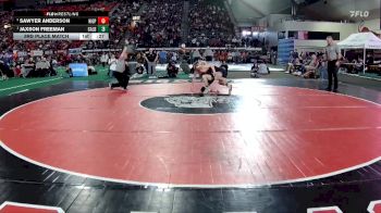 6A 120 lbs 3rd Place Match - Jaxson Freeman, Caldwell vs Sawyer Anderson, Highland