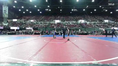49/53 Quarterfinal - Waylon Armstrong, Kalispell Wrestling Club vs Ganon Burnham, Heights Wrestling Club