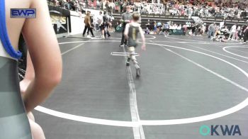 55 lbs Consi Of 8 #2 - Brody Corn, Mustang Bronco Wrestling Club vs Brastin Woods, Tecumseh Youth Wrestling