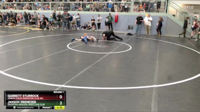 70 lbs Round 1 - Jaxson Ebenezer, Soldotna Whalers Wrestling Club vs Garrett Sturrock, Juneau Youth Wrestling Club Inc.