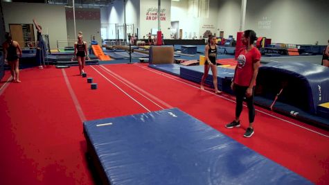Gold Medal Vault Drill 1: Foam Block Hurdle