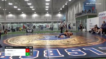 130 lbs Quarterfinal - Jesse Mendez, Elite Athletic Club DZ vs Alex Villar, Illinois-Bourbonnais