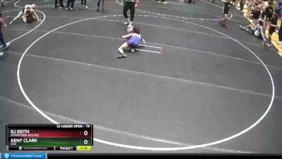 76 lbs Semifinal - Kj Keith, Rivertown Wolves vs Kent Clark, C2x