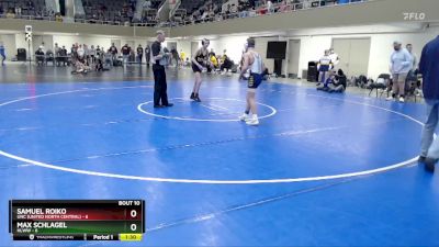 105 lbs Finals (8 Team) - Max Schlagel, HLWW vs Samuel Roiko, UNC (United North Central)