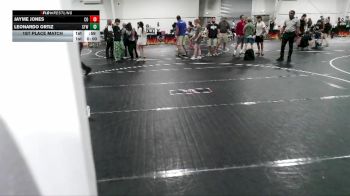113 lbs 1st Place Match - Jayme Jones, Camden Outsiders vs Leonardo Ortiz, Central Florida Wrestling