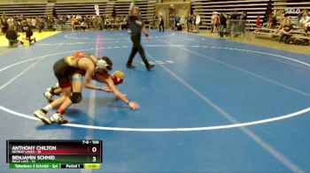 100 lbs Quarterfinal - Benjamin Schmid, Mille Lacs vs Anthony Chilton, Detroit Lakes