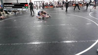 120 lbs Round 3 (4 Team) - Eli Sanders, Storm Wrestling Center A vs Taylon Winker, Cartel