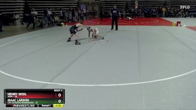 84 lbs Semis (4 Team) - Isaac Larson, LSH (LeSueur/Henderson) vs Henry Seidl, ANML