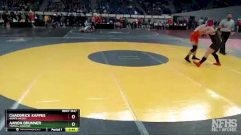 3A-160 lbs Cons. Round 2 - Chaddrick Kappes, North Valley vs Aaron Brunner, Yamhill-Carlton