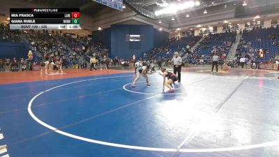 125 lbs Champ. Round 2 - Giana Ruble, Norwin vs Mia Frasca, Lakeland Regional