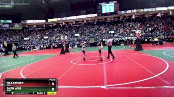 49 lbs Quarterfinal - Iyla Messer, FSJ3 vs Faith Wise, BLM1