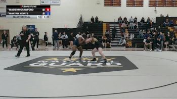 180 lbs Quarterfinal - Madisyn Crawford, Quincy vs Maryam Ndiaye, Augustana (IL)