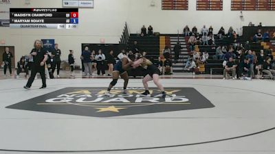 180 lbs Quarterfinal - Madisyn Crawford, Quincy vs Maryam Ndiaye, Augustana (IL)
