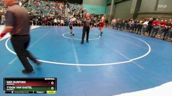 190 lbs Semifinal - Tyson Van Gastel, Mazama vs Wes Burford, Oakdale