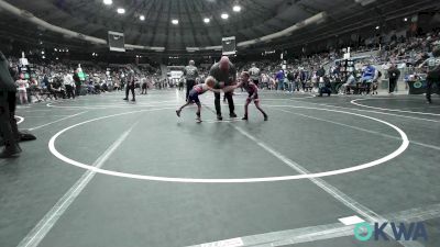 40 lbs Round Of 16 - Sloane Scott, Hilldale Youth Wrestling Club vs Zeke Dunlop, Team Tulsa Wrestling Club