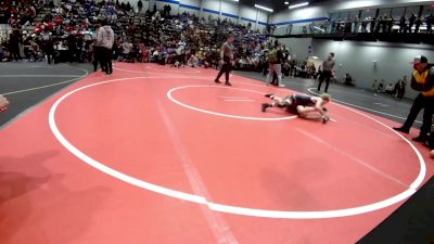 67 lbs Quarterfinal - Amos Barker, Tecumseh Youth Wrestling vs Kelson Scott, Woodward Youth Wrestling