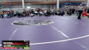 117 lbs Cons. Round 3 - Ava Cason, Meridian Middle School vs Rue Chacon, Pocatello Grapplers