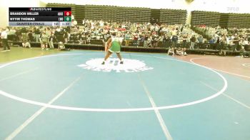 287-H lbs Quarterfinal - Brandon Miller, Absegami vs Nyyir Thomas, Longwood