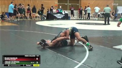 141 lbs Quarterfinal - Elias Basilio, Palomar College vs Cesar Guzman, Lemoore College