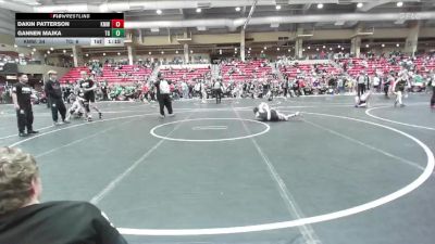 96 lbs Round 2 (4 Team) - Dakin Patterson, Kansas Mayhem vs Gannen Majka, Top Guns
